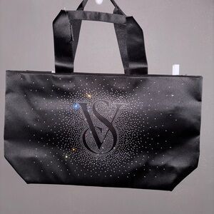 Victoria's Secret Black Tote with Sparkling Accents